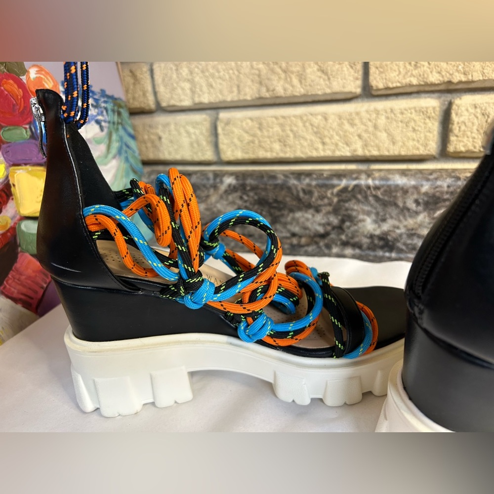 Dolls kills paracord platform shoes size 7.5